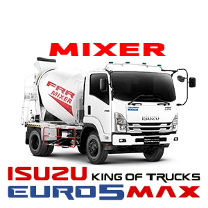 รถบรรทุกโม่ปูน 6 ล้อ frr mixer euro 5 max อีซูซุ