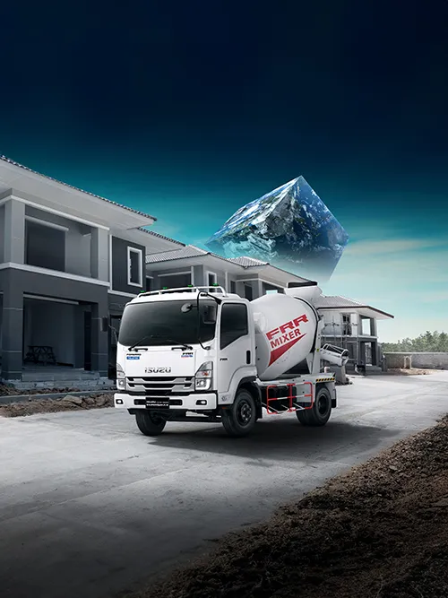 รถบรรทุก 6 ล้อ FRR MIXER EURO 5 MAX อีซูซุโม่ปูน